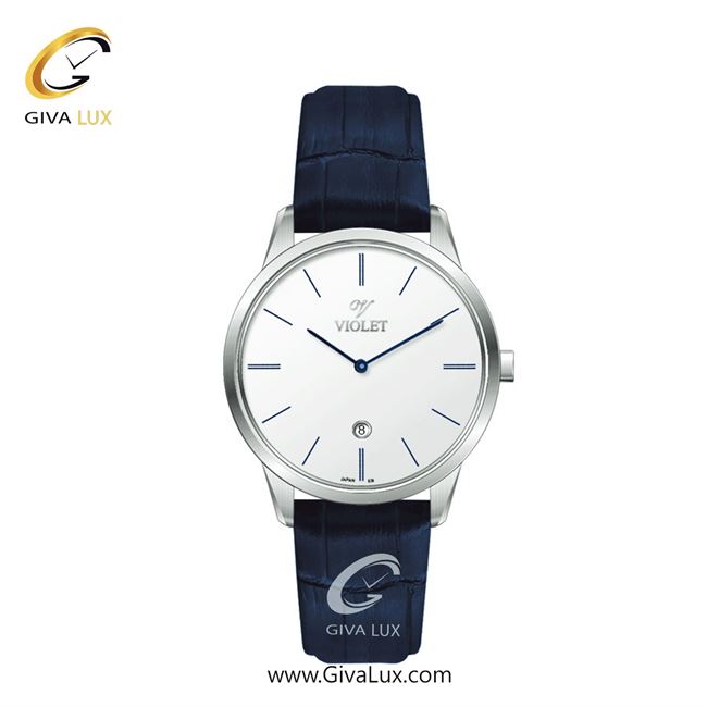 ساعت مچی اورجینال زنانه ویولت VIOLET نقره ای | سرمه ای| سفید| کد رفرنس 0552